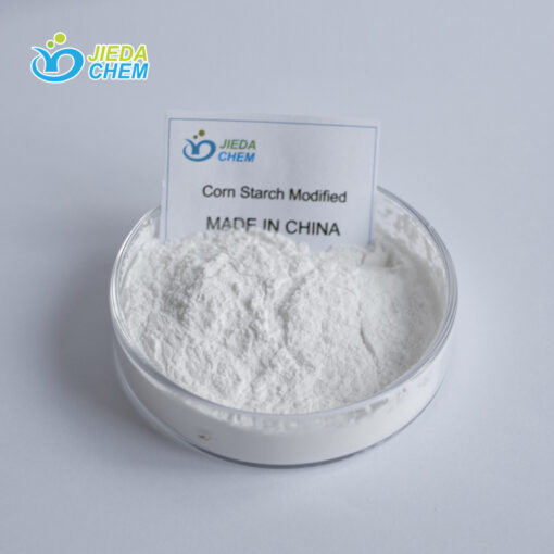 A Labeled plate of Modified Corn Starch powder