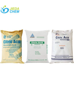 Three different brands of 25kg woven bag Citric Acid