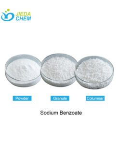 Sodium benzoate in white granular, white columnar and white powder form